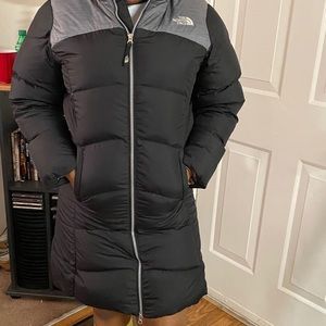 North Face Girls XL Knee Length Puff Coat
